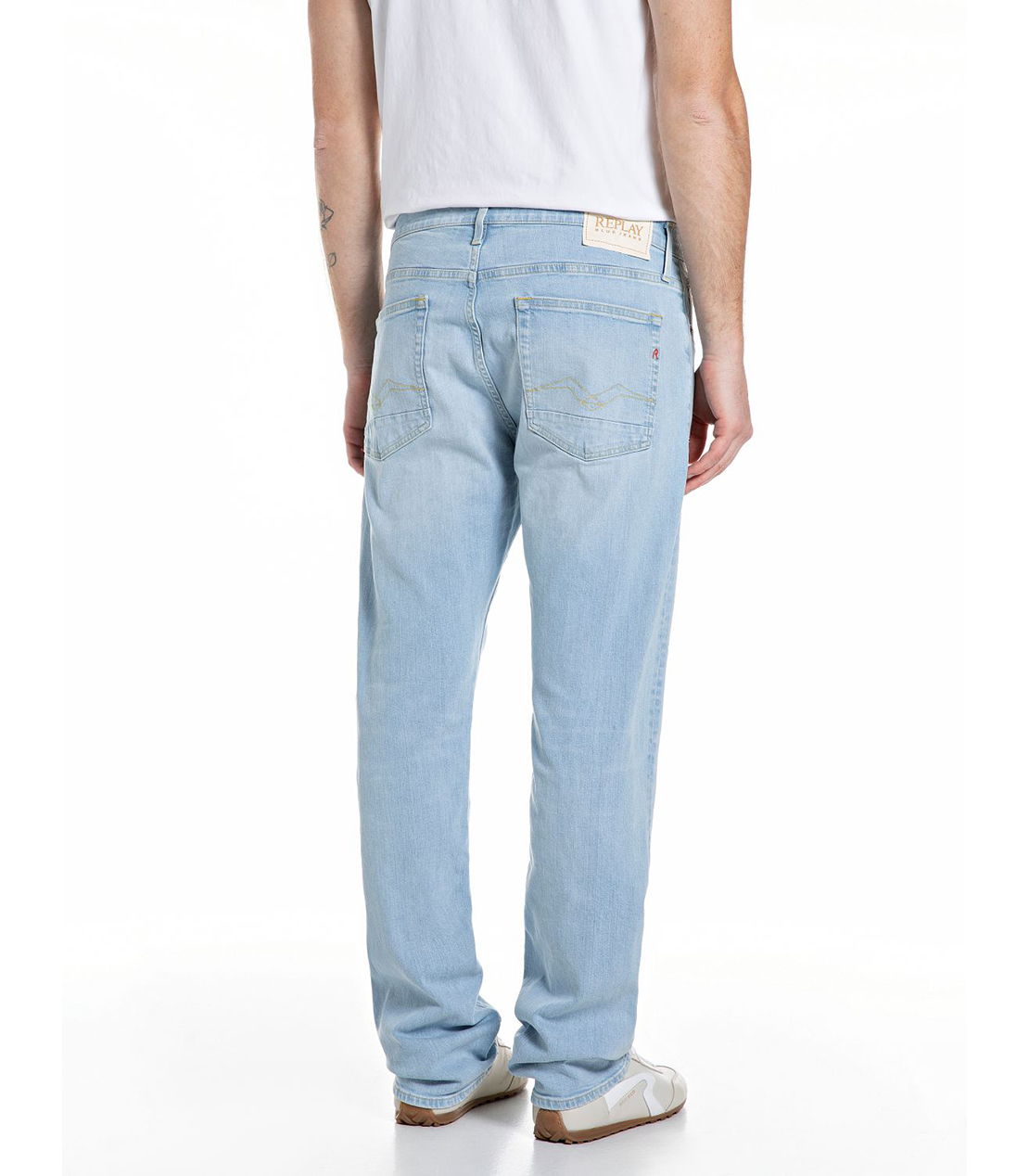 ストレートフィットAIDEEN スーパーライトストレッチデニム 詳細画像 ライトブルー 2